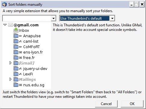 email default sort order