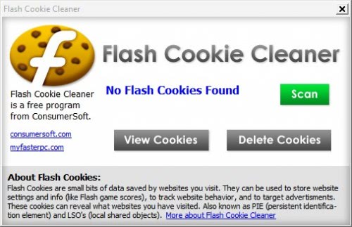 flash cookie cleaner