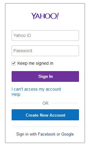 Melden Sie mich an, um Yahoo Mail zu erhalten