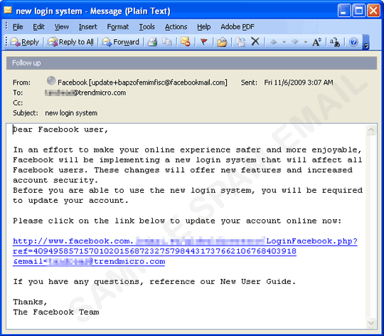 Facebook Phishing Scam In The Wild