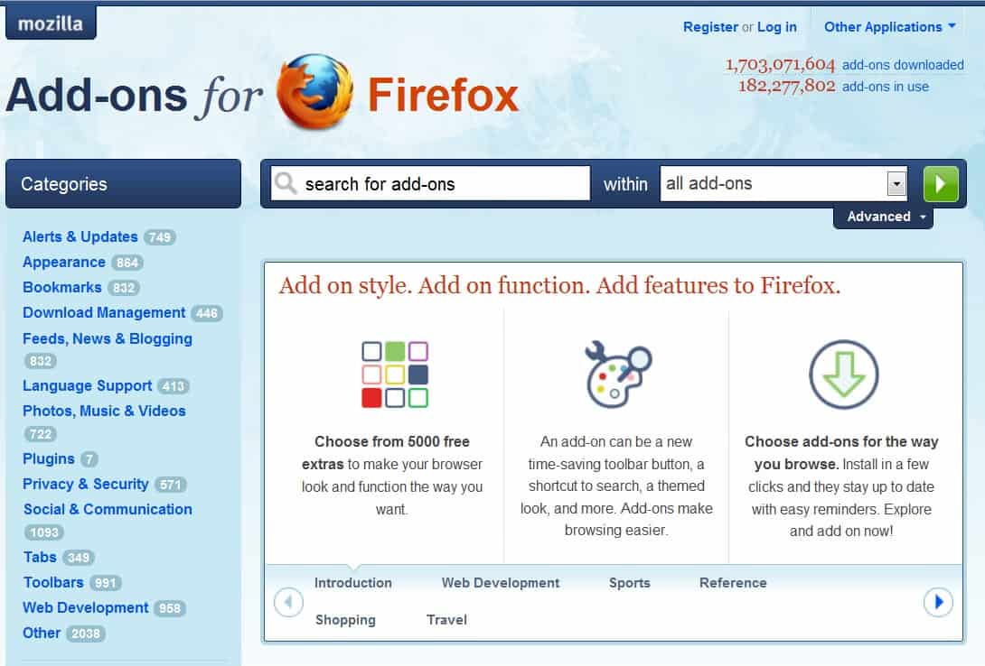 Mozilla Considering App Store For Add-Ons
