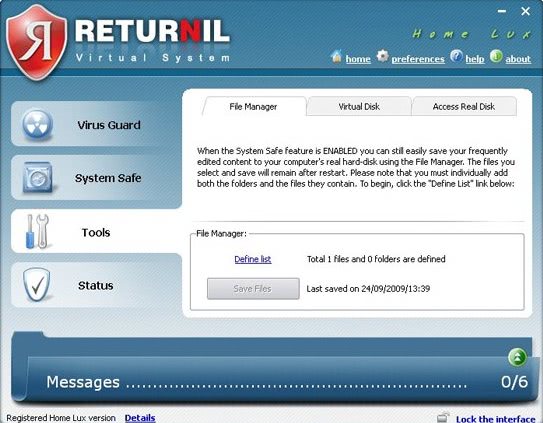 returnil virtual system