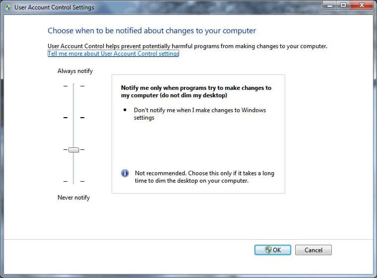 Stop UAC From Dimming The Desktop in Windows