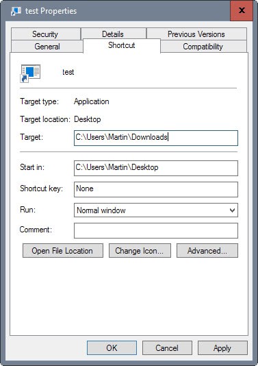 pin folder taskbar