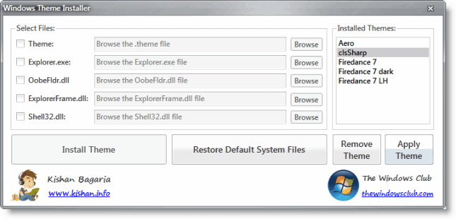 windows 7 theme installer