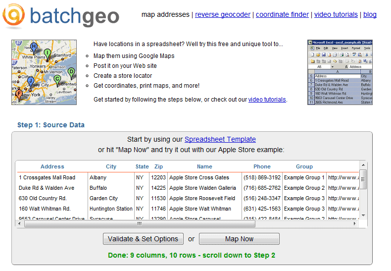 Map Spreadsheet Locations To Google Maps Ghacks Tech News