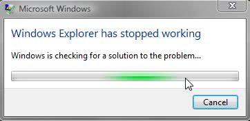 Windows Explorer Has Stopped Working Fix