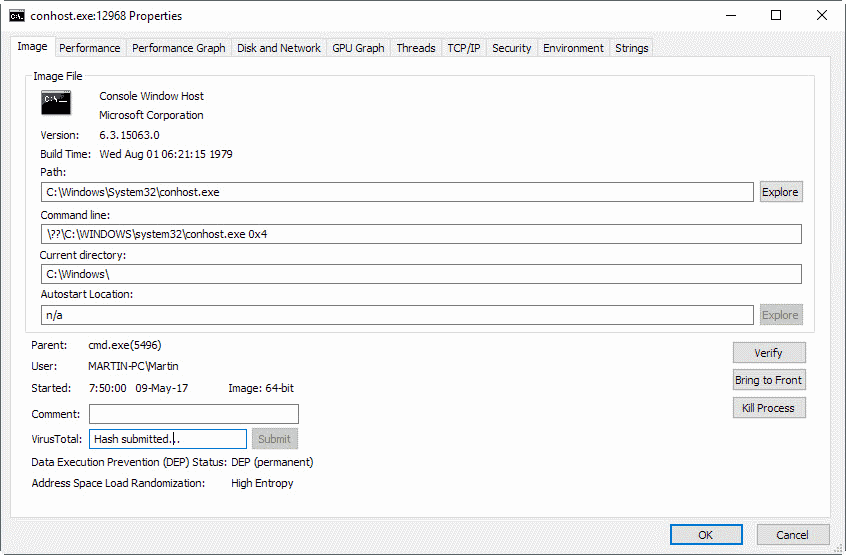 conhost.exe process