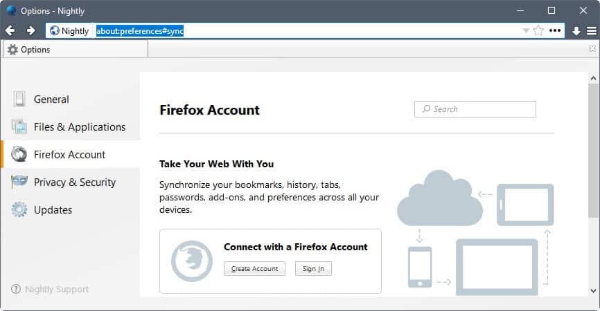 firefox sync