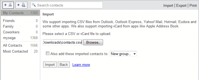 import contacts gmail