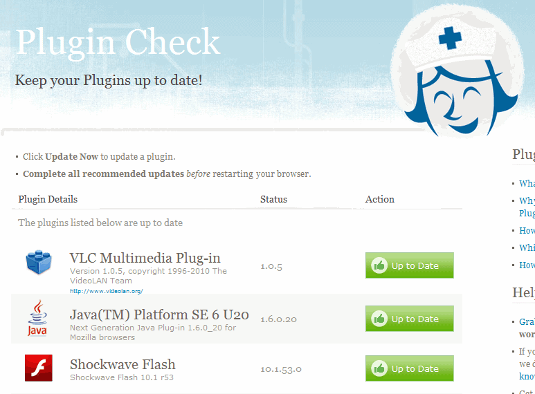 Mozilla Plugin Check Now Checks Plugins In All Web Browsers