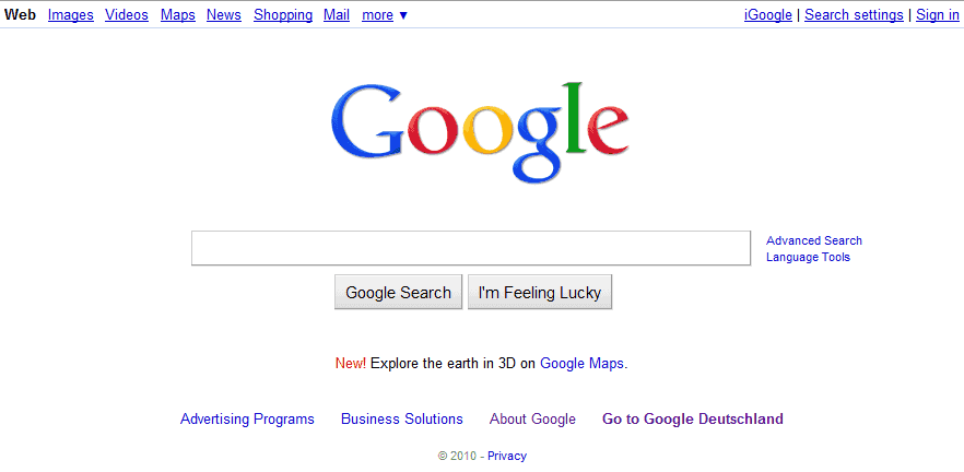 old google search