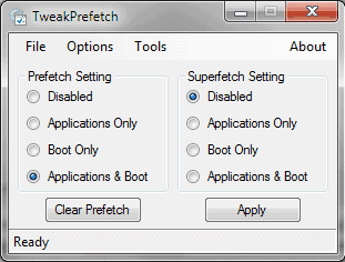 tweak prefetch superfetch