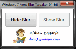 windows 7 aero blur tweaker