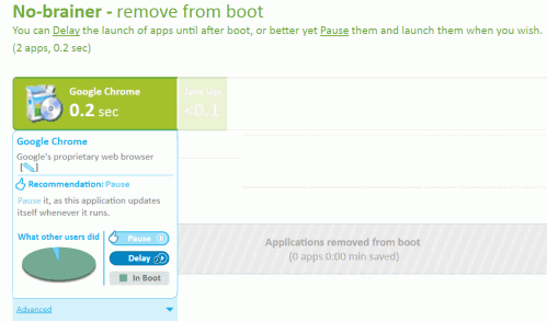 reduce startup time xp