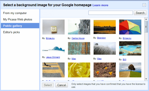 background image google homepage