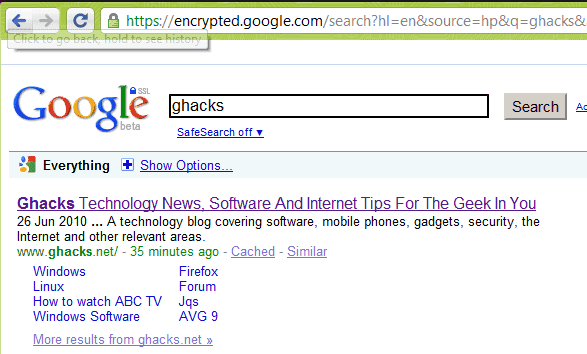 encrypted google com