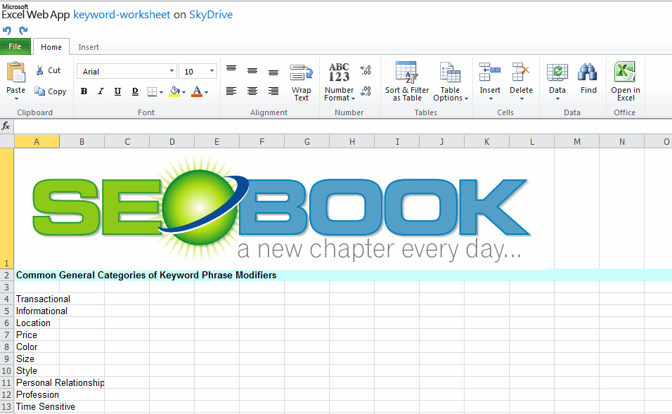 excel document online