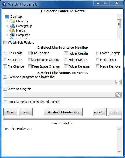folder monitoring