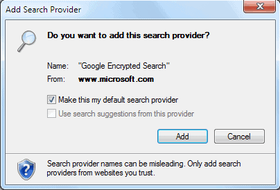 поиск в Internet Explorer