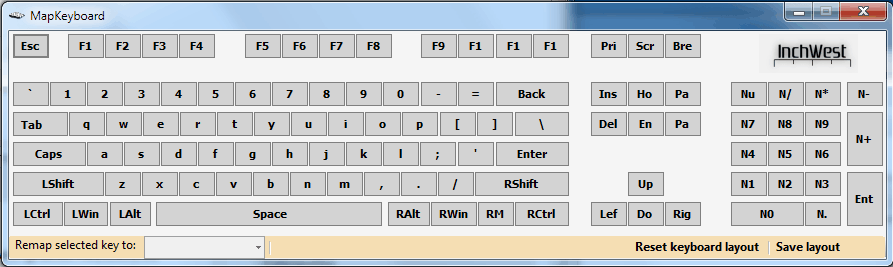 map keyboard