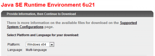 java 6 update 21