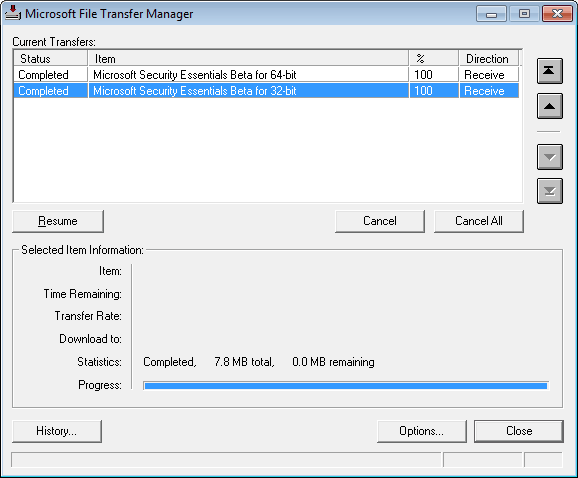 microsoft file transfer manager