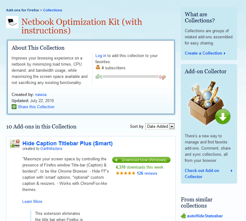 netbook optimization kit