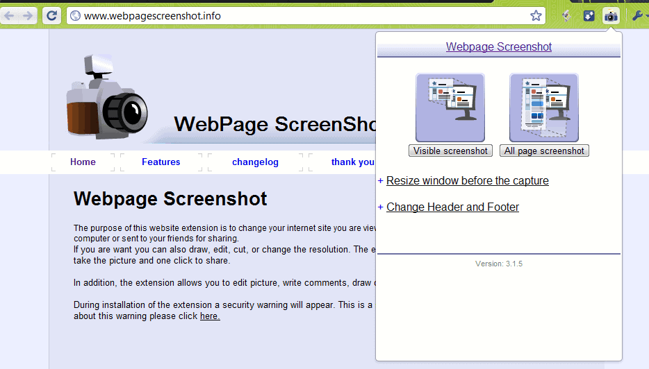 webpage screenshot