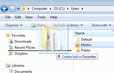 windows explorer new folder