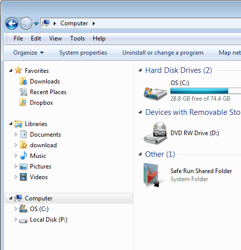 como usar diretórios da web no Windows 7