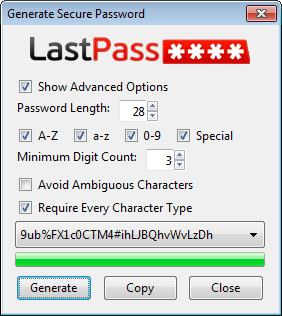 password creation