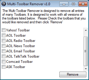 toolbar remover