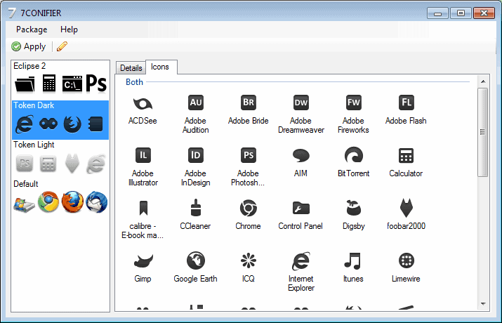 icon set windows 7