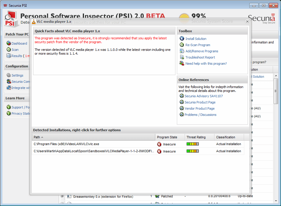 personal software inspector2