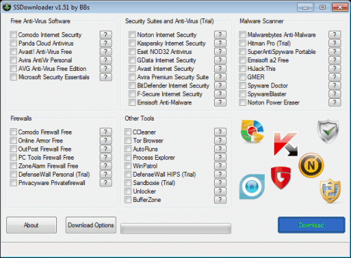 security software downloader