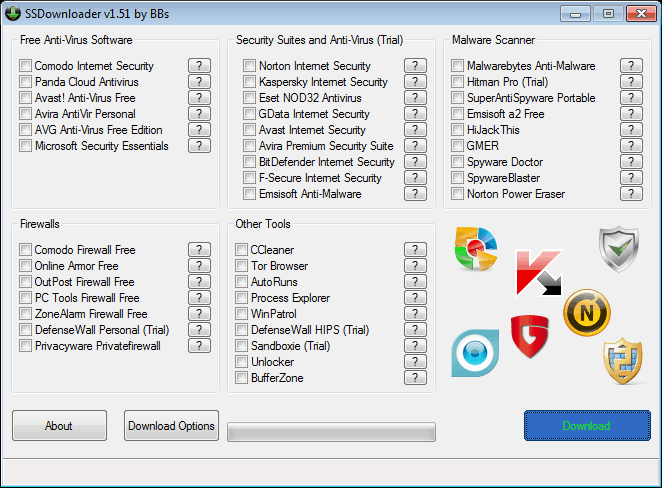 security software downloader