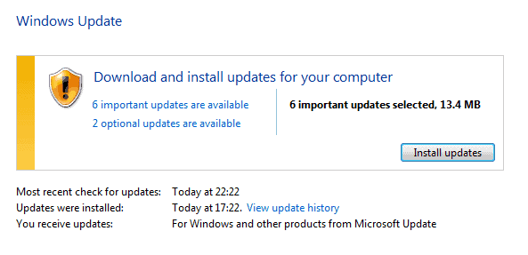 windows updates