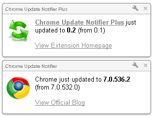 chrome update notifier