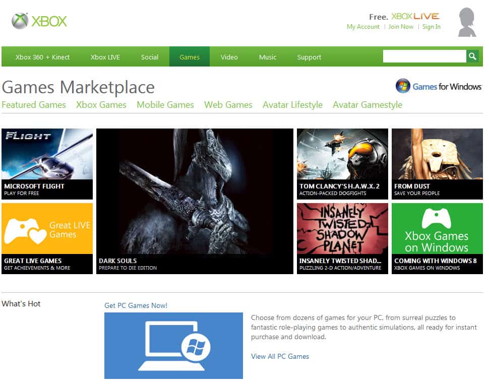 games for windows marketplace