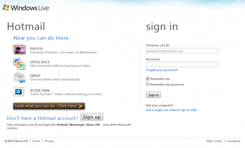 Hotmail to login account in ‎Hotmail