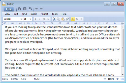 wordpad replacement texter