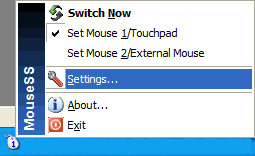 Mouse Speed Tray Menu