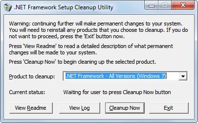 net framework cleanup tool