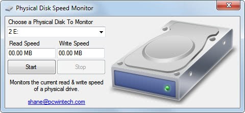 physical disk speed monitor