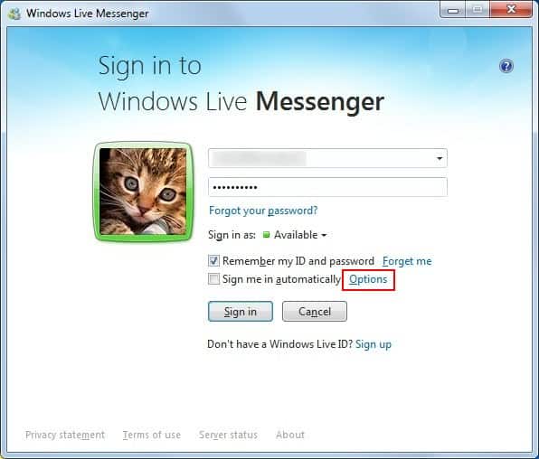 sign in to windows live messenger