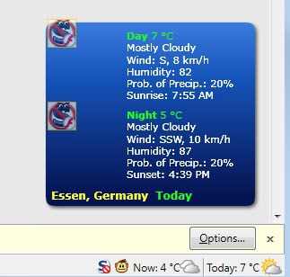 weather conditions firefox