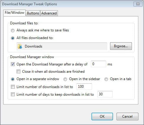 download manager tweak
