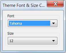 theme font size changer