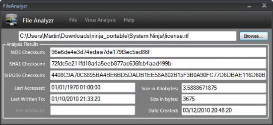 virus analysis